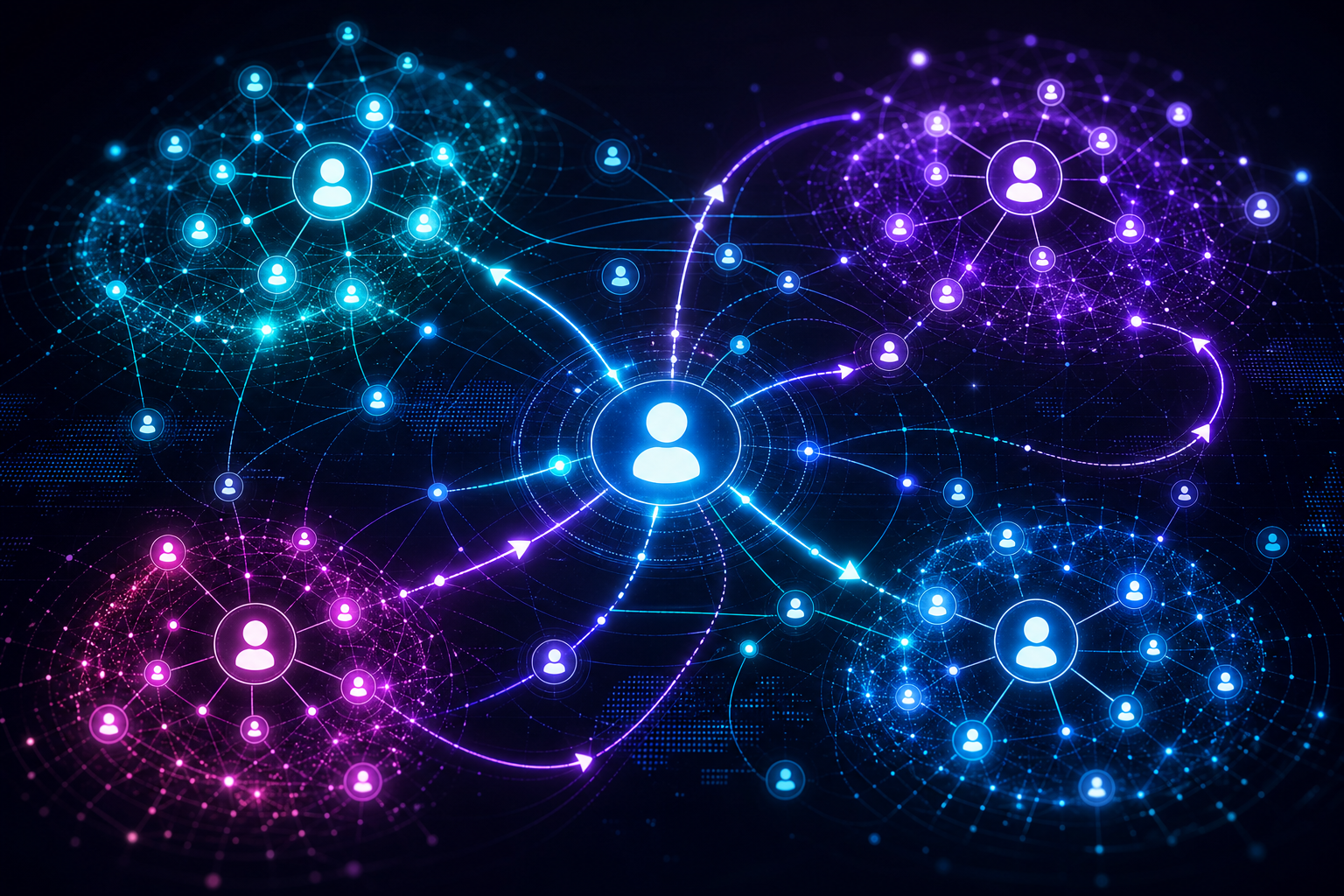 Audience targeting network visualization